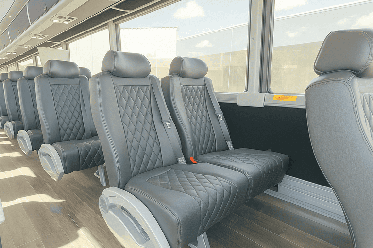 interior of Charter Bus Rental Flagstaff charter bus