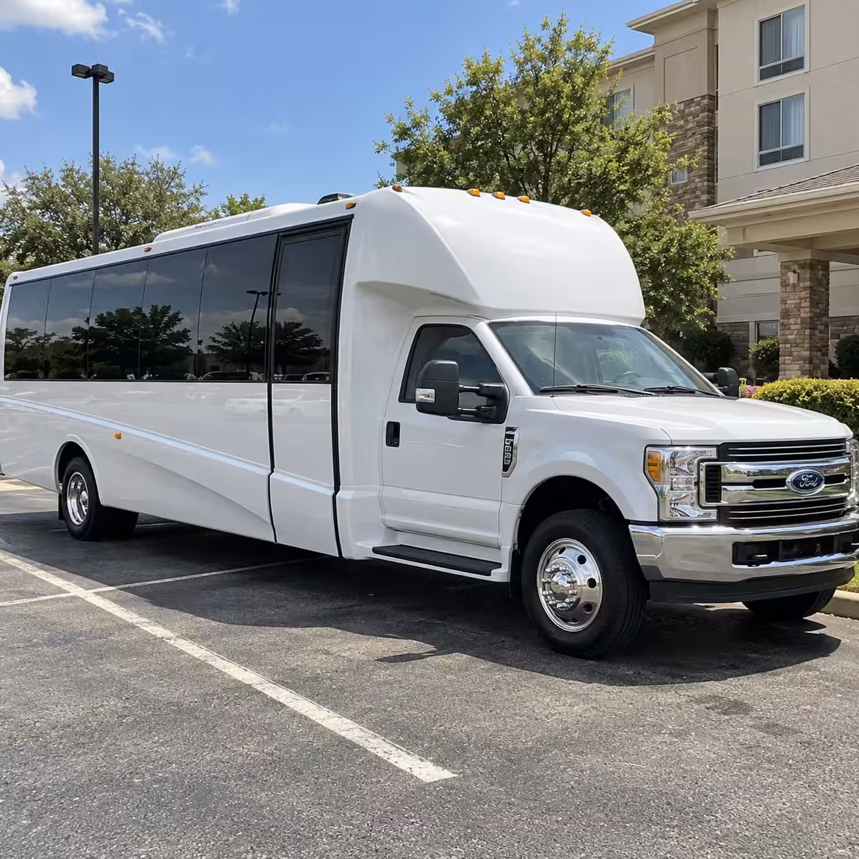 group boarding a minibus in flagstaff